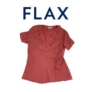 Flax Peach Top. Sz L